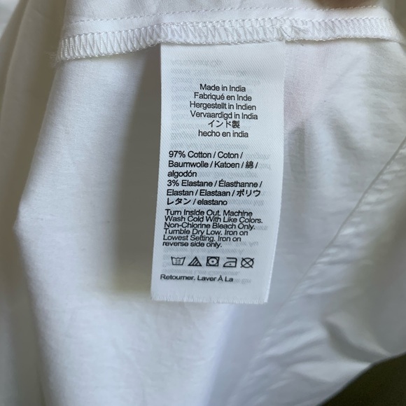 NWOT J Crew White Cotton Dress Size 8 - Picture 9 of 9